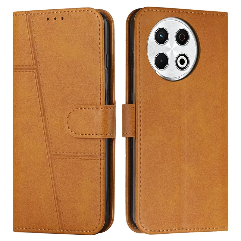 For TECNO Spark 30 Pro 4G Case Stand Flip Protective Leather Phone Cover - Yellow