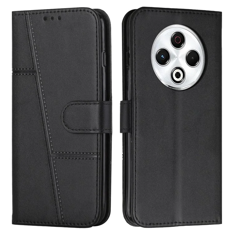Per TECNO Spark 30 4G Custodia Stand Flip Protective Leather Phone Cover - Nero