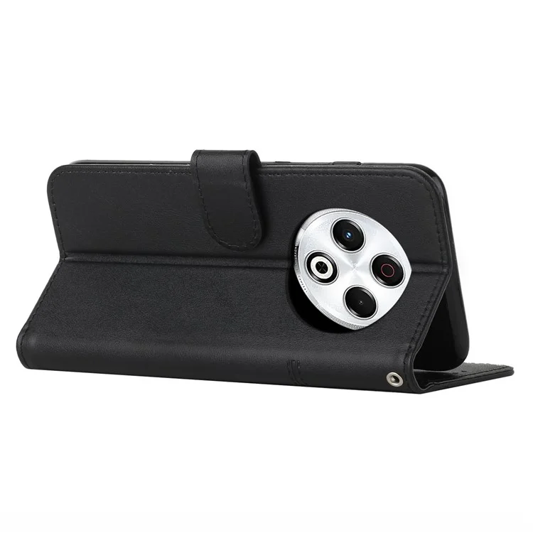 Per TECNO Spark 30 4G Custodia Stand Flip Protective Leather Phone Cover - Nero