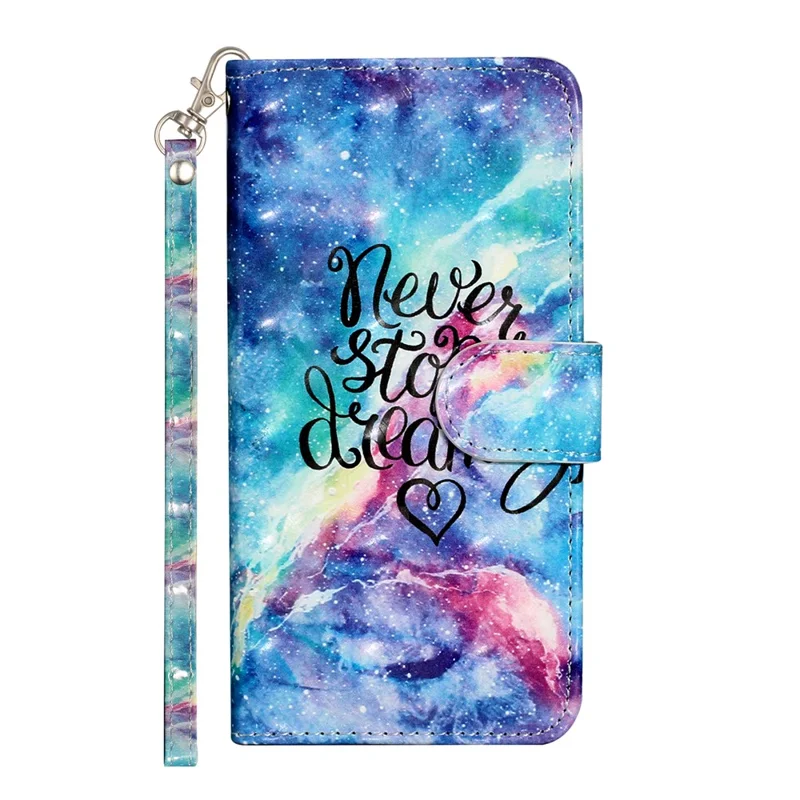 For Samsung Galaxy S25 Ultra Case 3D Pattern Printed Phone Leather Phone Cover - Starry Sky