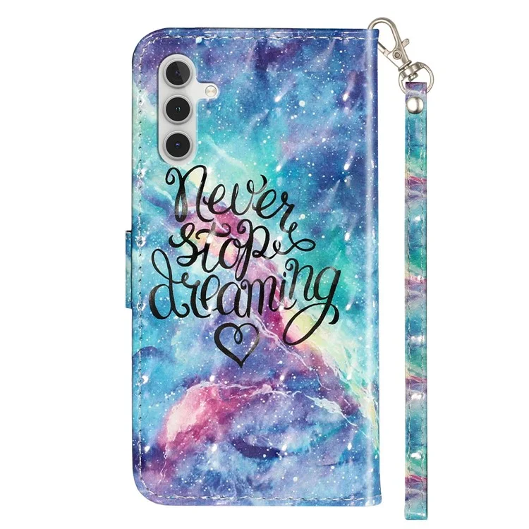 Für Samsung Galaxy A26 5G Hülle 3D-Muster bedruckter Lederhandy-Cover - Sternenhimmel