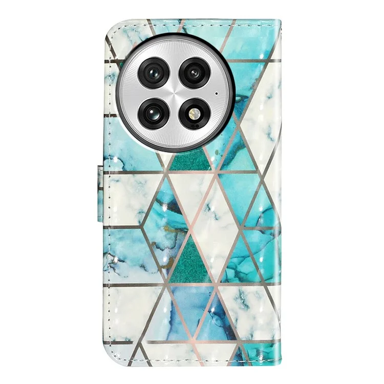 Capa para OnePlus 13 com padrão 3D impresso - Mármore verde