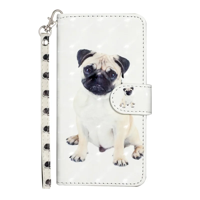 For Honor X7c 4G / 200 Smart 5G Case 3D Pattern Printed Phone Leather Phone Cover - Dog