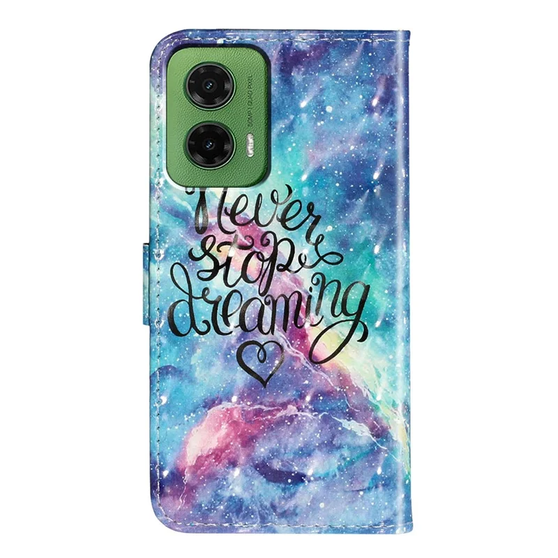 For Motorola Moto G35 5G Case 3D Pattern Printed Phone Leather Phone Cover - Starry Sky