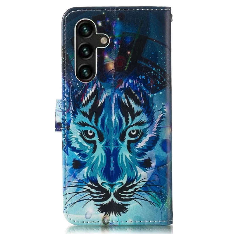For Samsung Galaxy A17 5G / A17 4G / A26 5G Case Pattern Leather Wallet Phone Cover with Card Holder - Wolf
