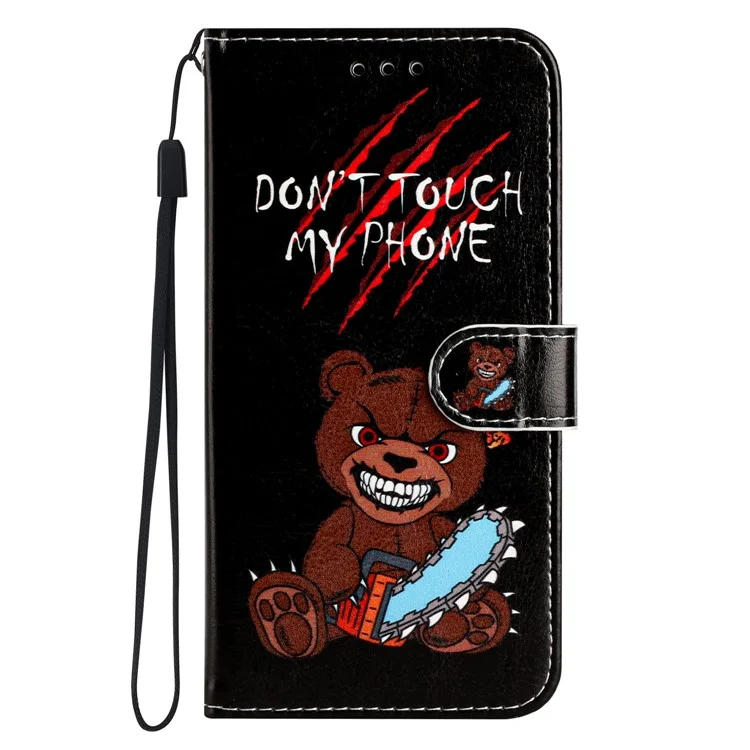 Für Samsung Galaxy A56 Brieftasche Hülle Bedrucktes Muster Design Leder Handy Hülle - Fass mein Telefon nicht an
