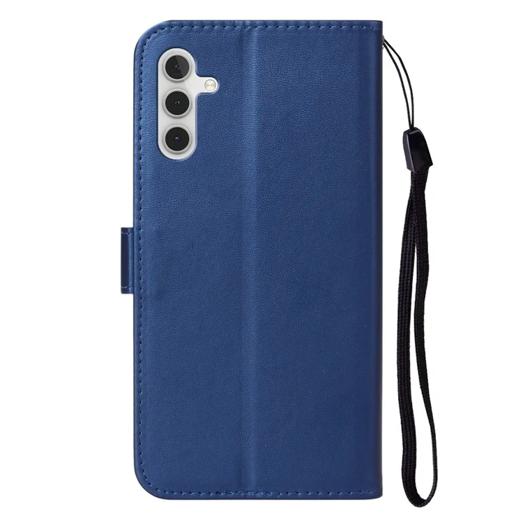 Für Samsung Galaxy A26 5G Hülle mit Kartenfach PU-Leder Flip Wallet Handyhülle - Blau