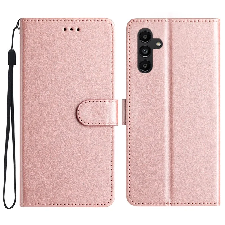 Для Samsung Galaxy A26 5G чехол-книжка с магнитной застежкой - Розовое золото
