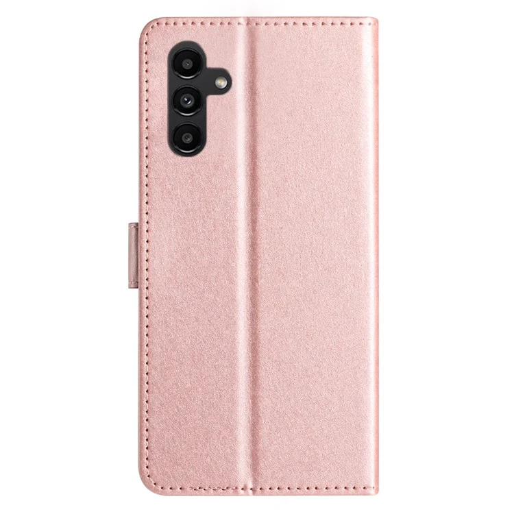 Для Samsung Galaxy A26 5G чехол-книжка с магнитной застежкой - Розовое золото