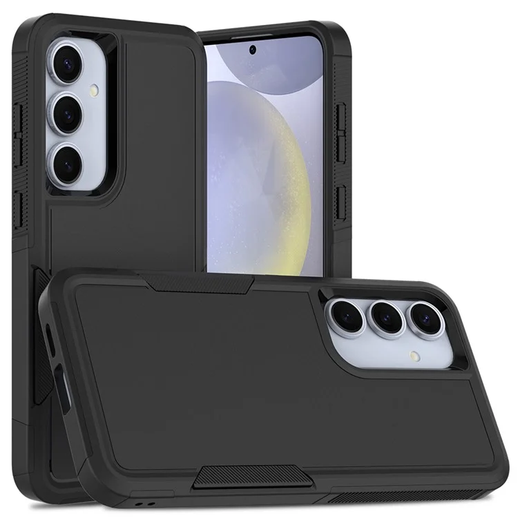 Custodia per Samsung Galaxy S25+ 2 in 1 PC+TPU antiurto - Nero
