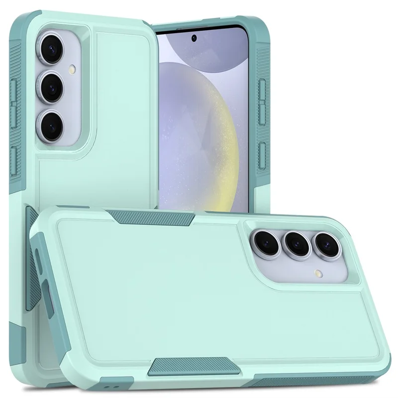 For Samsung Galaxy S25+ Case 2-in-1 PC+TPU Shockproof Phone Cover - Mint Green