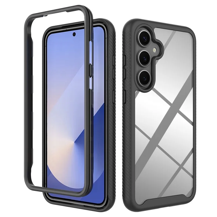 Für Samsung Galaxy S25+ Hülle Anti-Drop 2-in-1 PC+TPU Handyhülle - Schwarz