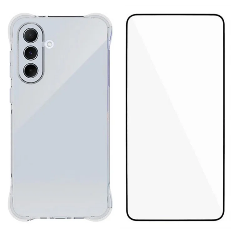 WANLONFENG WL Series for Samsung Galaxy A56 5G TPU Case 2.0mm Phone Cover with Tempered Glass Film