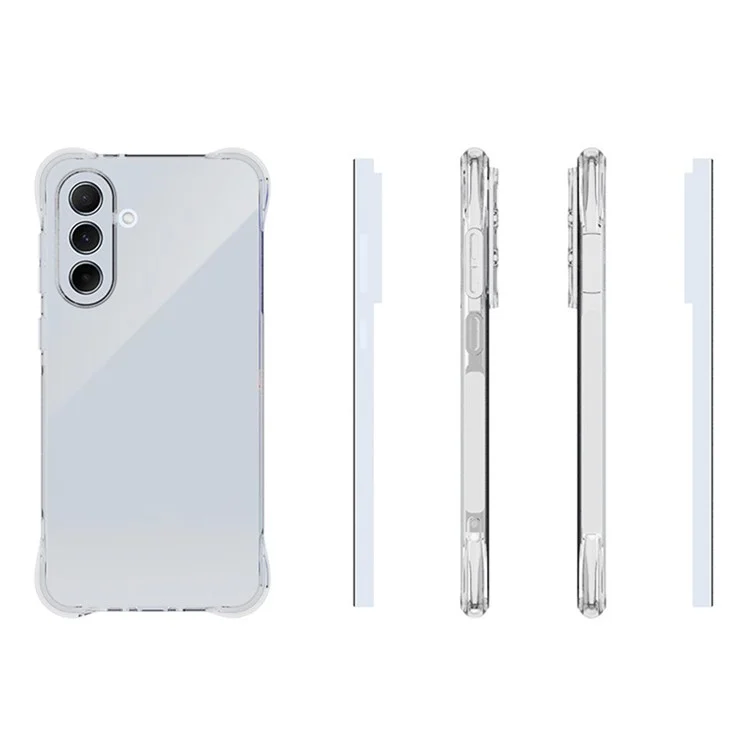 WANLONFENG WL Series for Samsung Galaxy A56 5G TPU Case 2.0mm Phone Cover with Tempered Glass Film