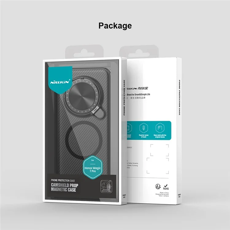NILLKIN Camshield Prop Series Hülle für Honor Magic7 Pro 5G kompatibel mit MagSafe TPU+PC Telefonhülle mit Schieber-Kamera