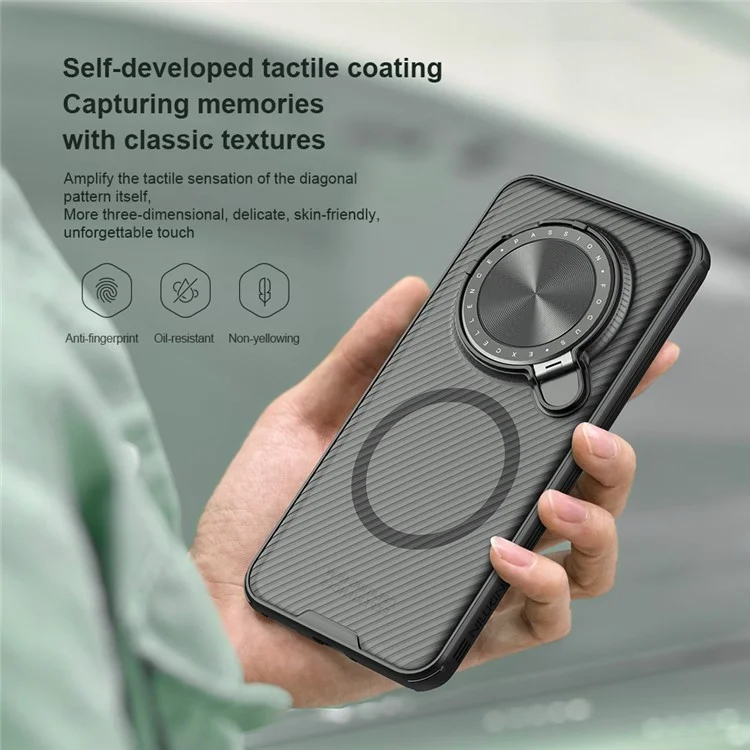 NILLKIN Camshield Prop Series Hülle für Honor Magic7 Pro 5G kompatibel mit MagSafe TPU+PC Telefonhülle mit Schieber-Kamera