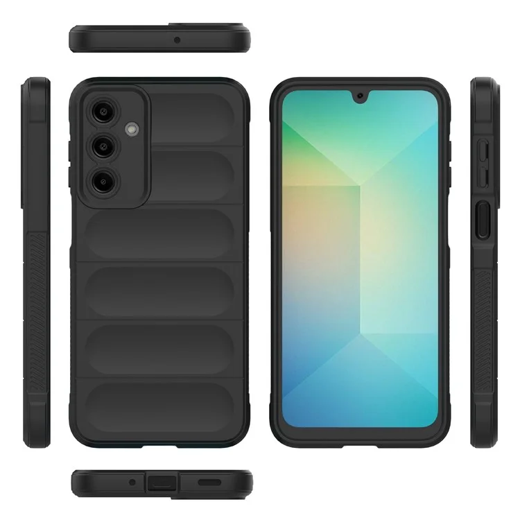 For Samsung Galaxy A26 5G Case Anti-Drop Soft TPU Rugged Phone Back Cover - Black