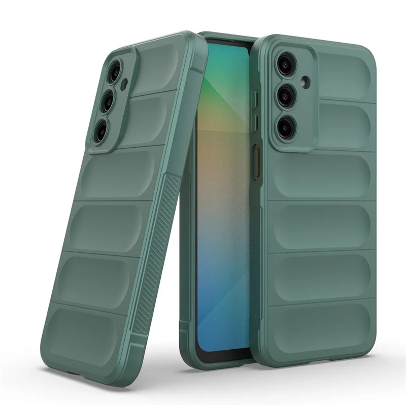 For Samsung Galaxy A26 5G Case Anti-Drop Soft TPU Rugged Phone Back Cover - Green