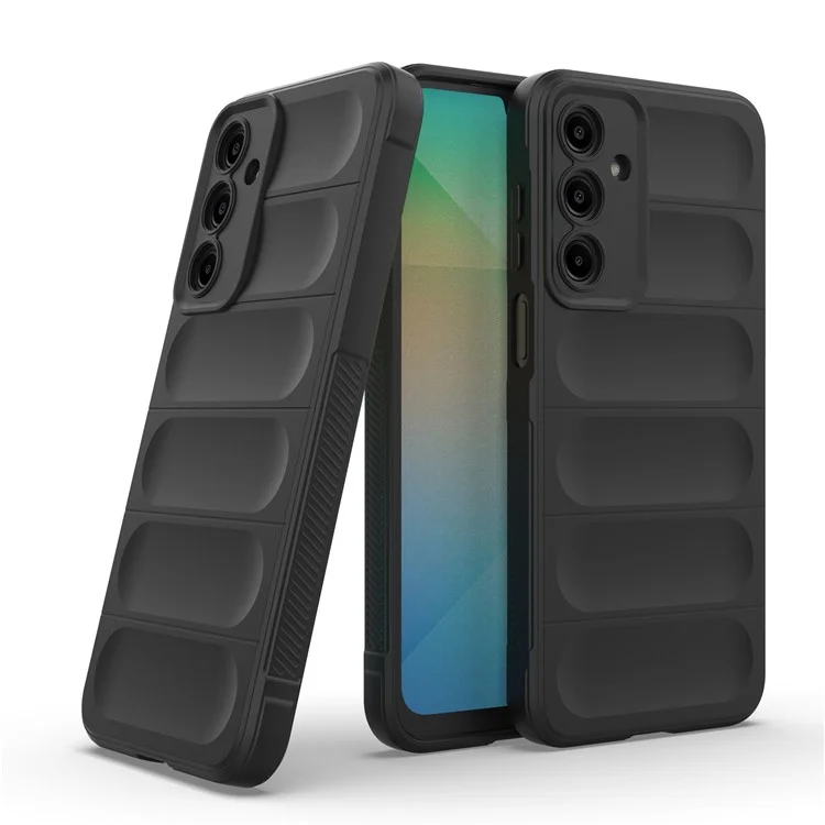 Für Samsung Galaxy A36 5G Hülle Anti-Drop Soft TPU robuste Handy-Rückseite - Schwarz