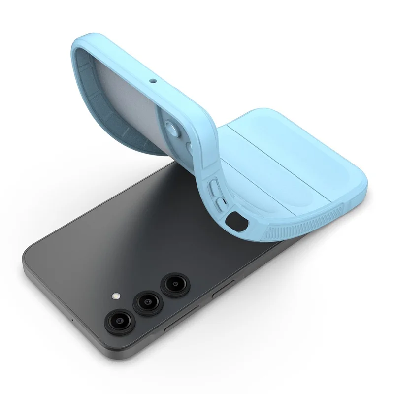 For Samsung Galaxy A36 5G / A56 5G Case Anti-Drop Soft TPU Rugged Phone Back Cover - Baby Blue