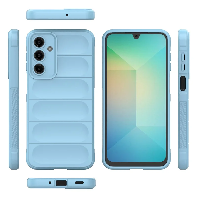 For Samsung Galaxy A36 5G / A56 5G Case Anti-Drop Soft TPU Rugged Phone Back Cover - Baby Blue