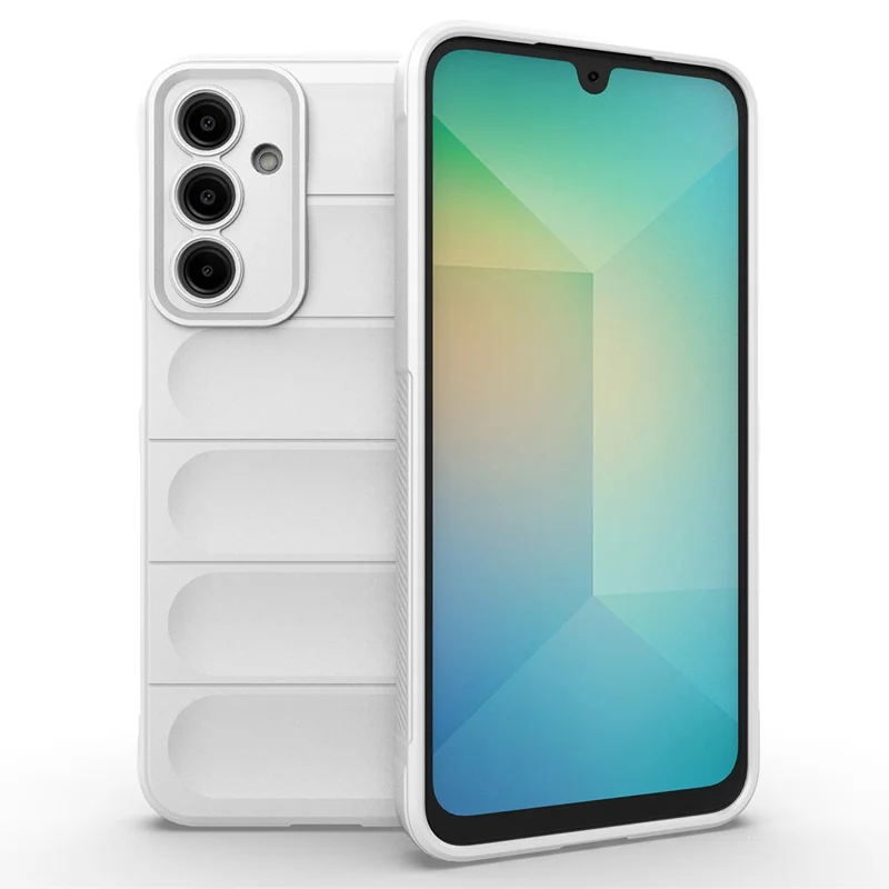 For Samsung Galaxy A56 5G Case Anti-Drop Soft TPU Rugged Phone Back Cover - White