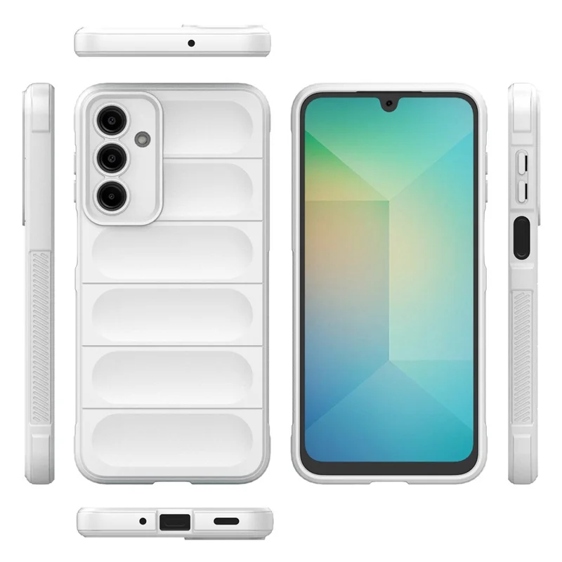For Samsung Galaxy A56 5G Case Anti-Drop Soft TPU Rugged Phone Back Cover - White