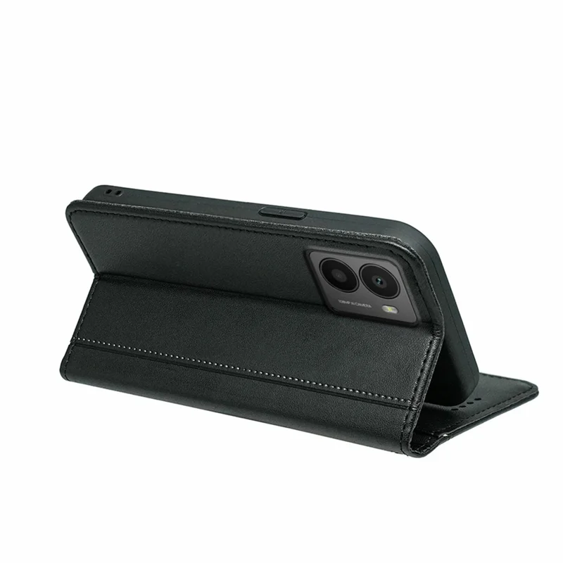 HX01 For HMD Fusion 5G Wallet Case Magnetic Closing PU Leather Phone Cover - Black