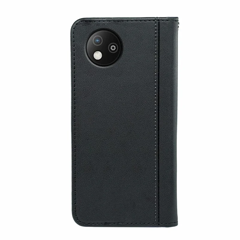 Чехол-книжка HX01 для ZTE Blade A35 Lite, магнитное закрытие, чехол из искусственной кожи - черный