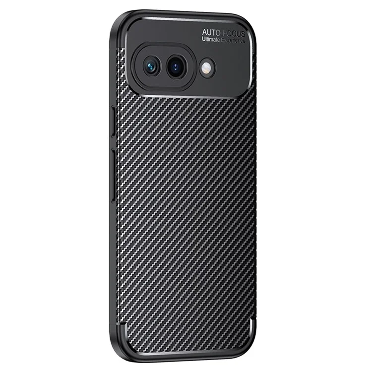 Funda para Google Pixel 9a, textura de fibra de carbono, cubierta de teléfono TPU con disipación de calor