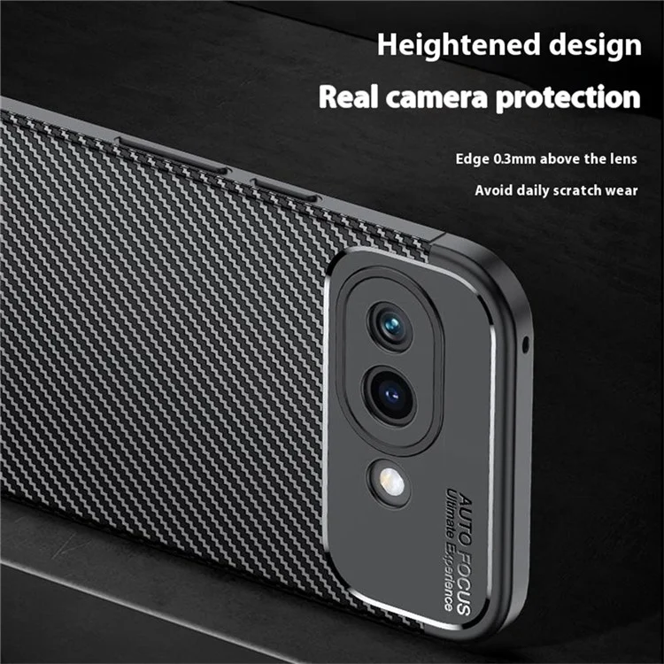 Funda para Google Pixel 9a, textura de fibra de carbono, cubierta de teléfono TPU con disipación de calor