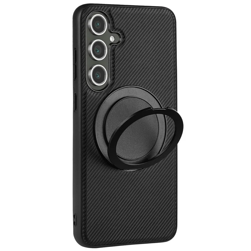 VILI TCY Series for Samsung Galaxy S25+ Magnetic Phone Case Ring Kickstand PC+TPU Back Cover