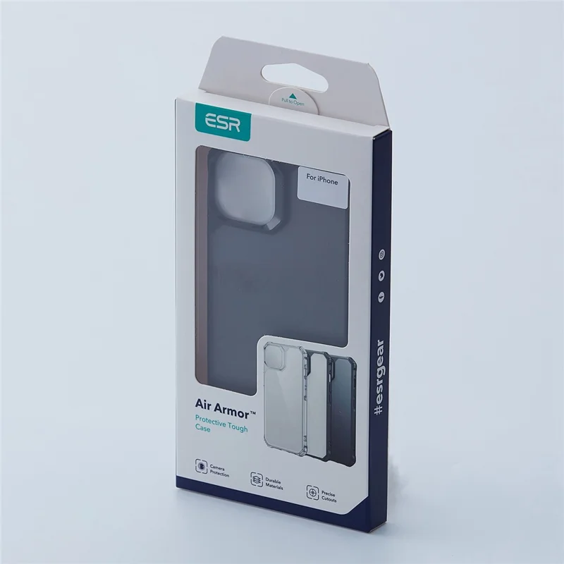 ESR Air Armor Series Phone Case for iPhone 14 Pro Max, Hard PC Soft TPU Drop-proof Phone Cover - Matte Black