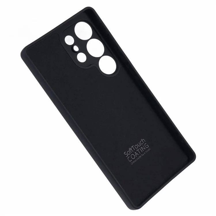 Custodia per Samsung Galaxy S25 Ultra di X-LEVEL, in TPU morbido con rivestimento in fibra anti-graffio - Nero