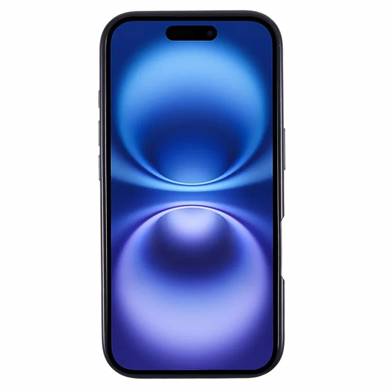 KIGC For iPhone 16 Case Compatible with MagSafe Leather+PC+TPU Phone Cover - Black