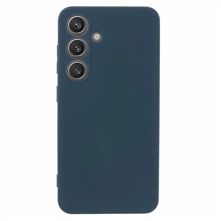 Чехол X-LEVEL для Samsung Galaxy S25, мягкий ТПУ, с антицарапинной волокнистой подкладкой - темно-синий