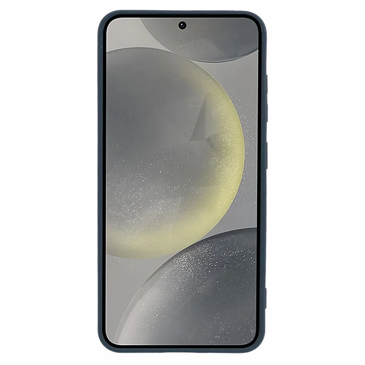 Чехол X-LEVEL для Samsung Galaxy S25, мягкий ТПУ, с антицарапинной волокнистой подкладкой - темно-синий