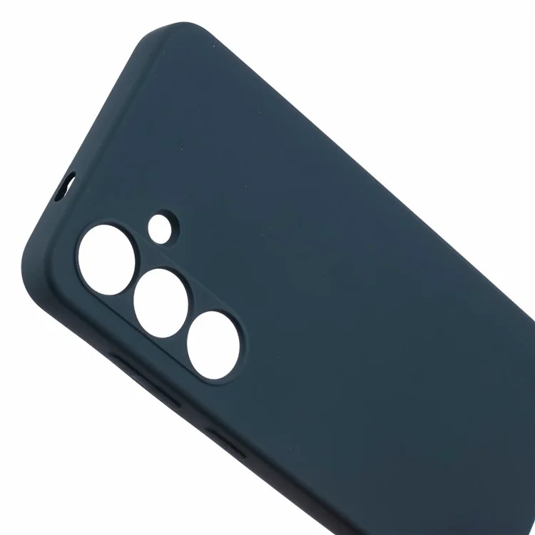 Чехол X-LEVEL для Samsung Galaxy S25, мягкий ТПУ, с антицарапинной волокнистой подкладкой - темно-синий