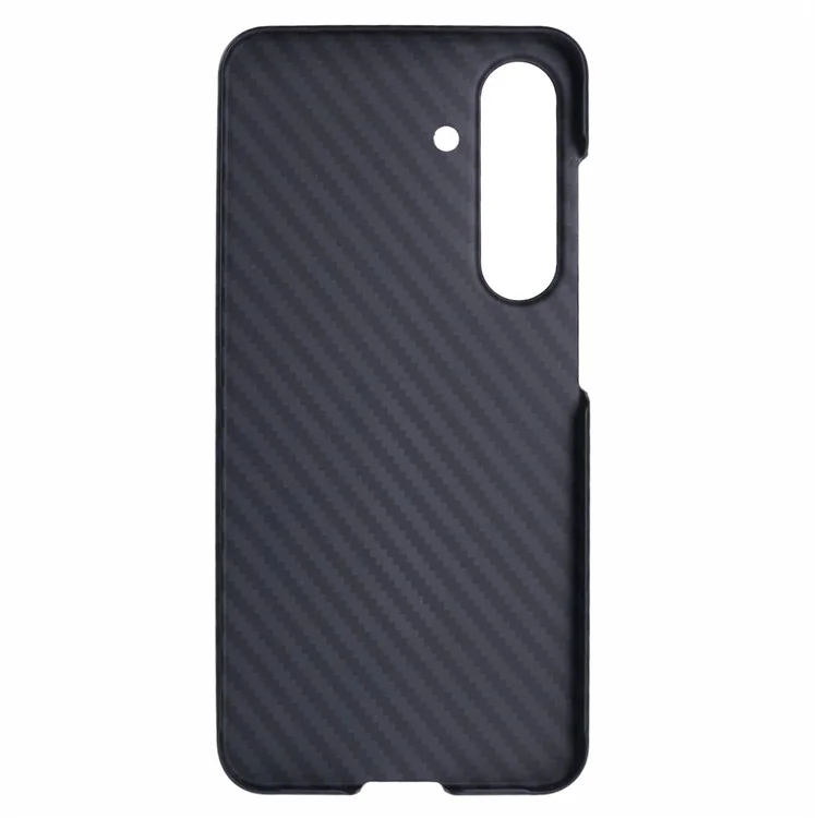 CUSTODIA PER SAMSUNG GALAXY S25 LEVEL CON PROTEZIONE FOTOCAMERA, COVER RIGIDA IN PC CON TEXTURE IN FIBRA DI CARBONIO