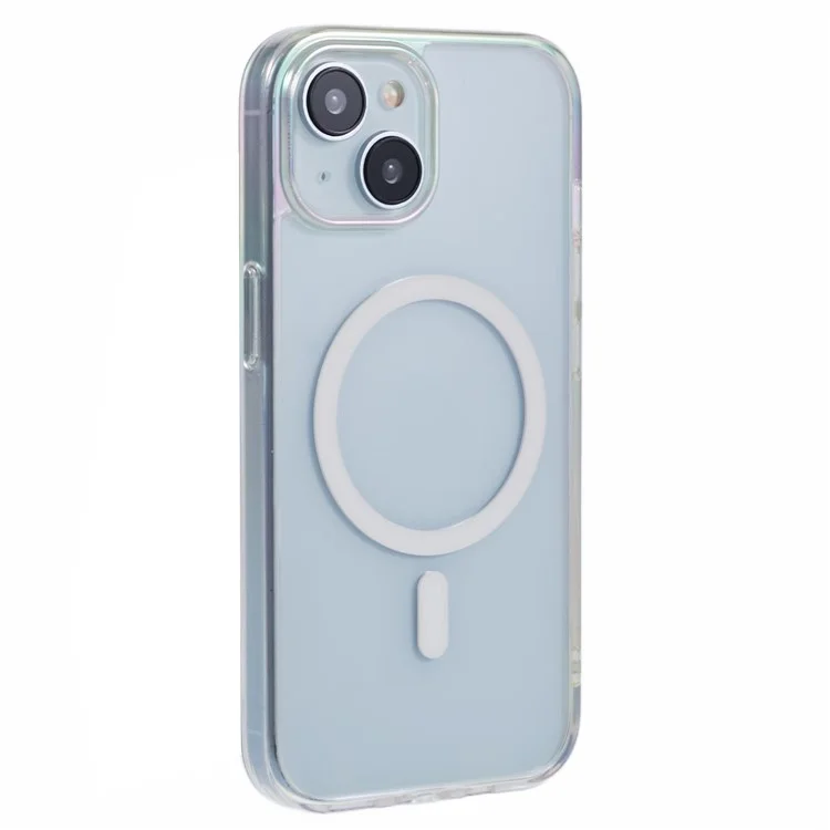 Funda para iPhone 15 compatible con MagSafe KIGC, cubierta trasera de teléfono de TPU+PC de color deslumbrante - Colorido