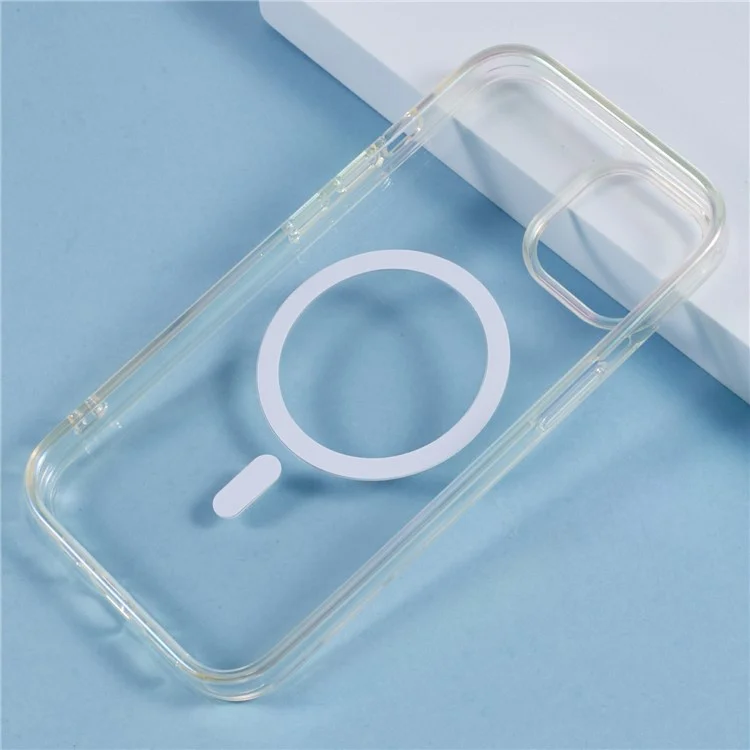 Funda para iPhone 15 compatible con MagSafe KIGC, cubierta trasera de teléfono de TPU+PC de color deslumbrante - Colorido