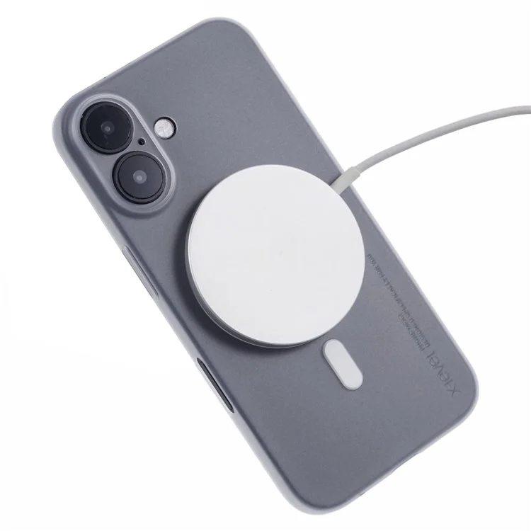 Чехол X-LEVEL для iPhone 16 совместимый с MagSafe, жесткий матовый пластиковый чехол 0,18 мм ультратонкий - прозрачный