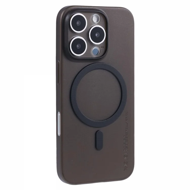 Чехол X-LEVEL для iPhone 16 Pro, совместимый с MagSafe, жёсткий матовый пластиковый чехол 0,18 мм, ультратонкий - прозрачный чёрный