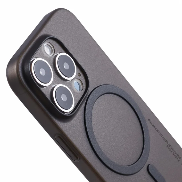Чехол X-LEVEL для iPhone 16 Pro, совместимый с MagSafe, жёсткий матовый пластиковый чехол 0,18 мм, ультратонкий - прозрачный чёрный