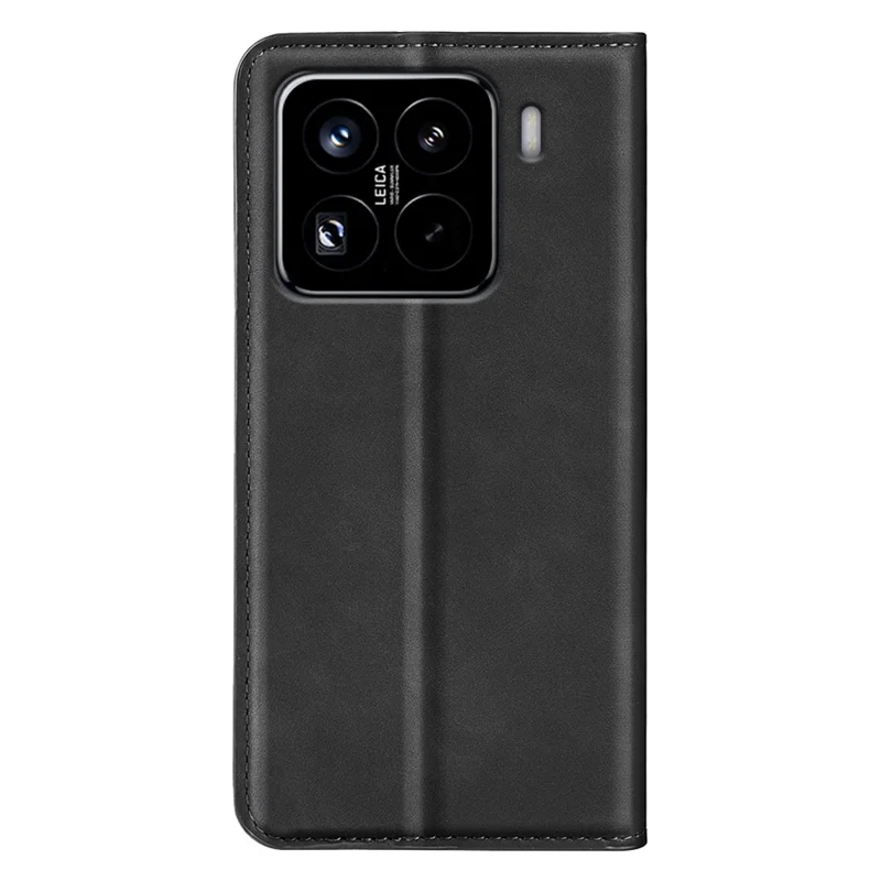 For Xiaomi 15 Pro Case Skin-Touch Leather Wallet Phone Cover - Black