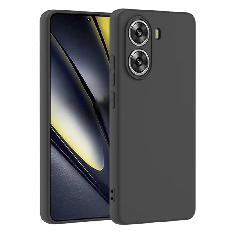 WANLONFENG MS-Serie für Xiaomi Poco X7 Pro 5G TPU-Hülle, matte Rückseite mit Panzerglas