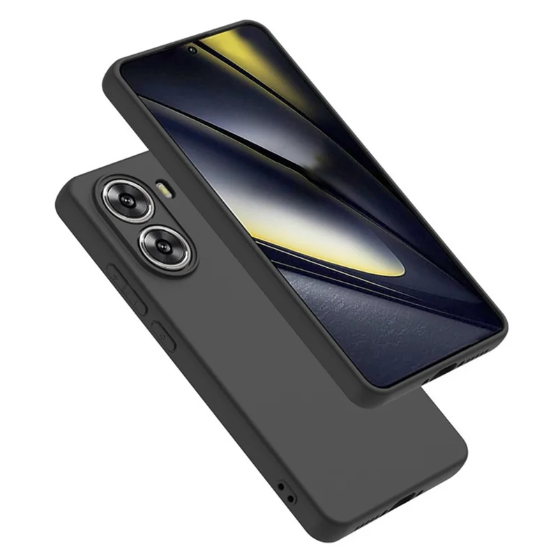 WANLONFENG MS-Serie für Xiaomi Poco X7 Pro 5G TPU-Hülle, matte Rückseite mit Panzerglas