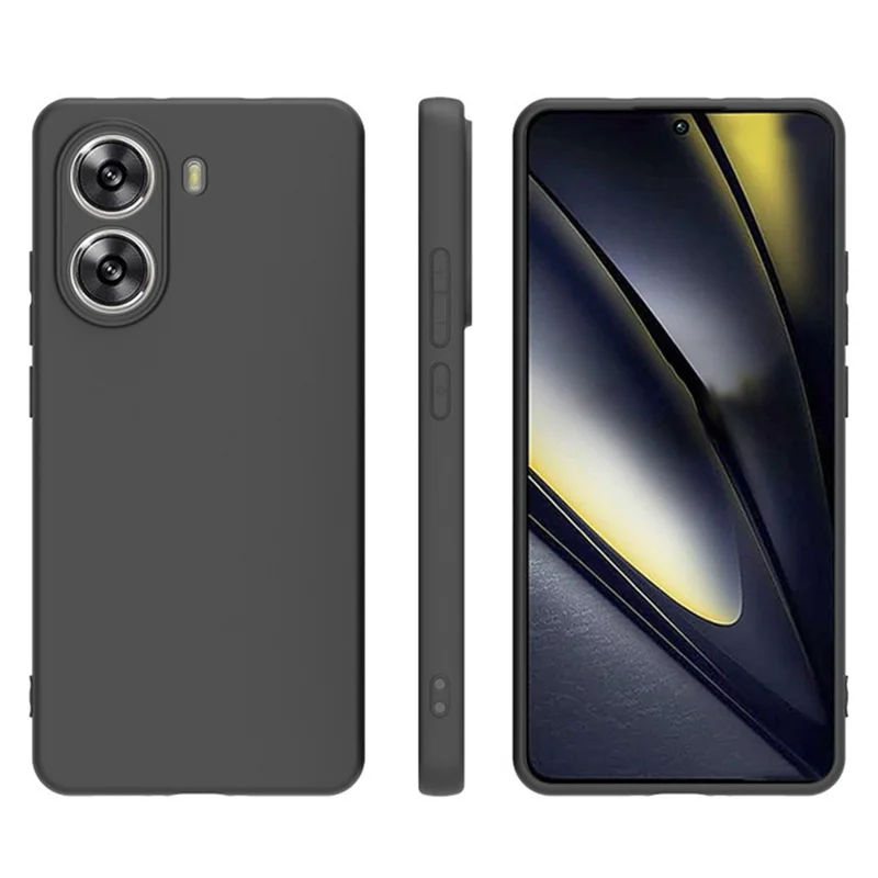WANLONFENG MS-Serie für Xiaomi Poco X7 Pro 5G TPU-Hülle, matte Rückseite mit Panzerglas