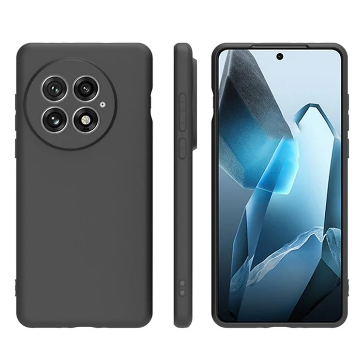 Funda MS Series de WANLONFENG para OnePlus 13 de TPU con cubierta trasera mate y cristal templado