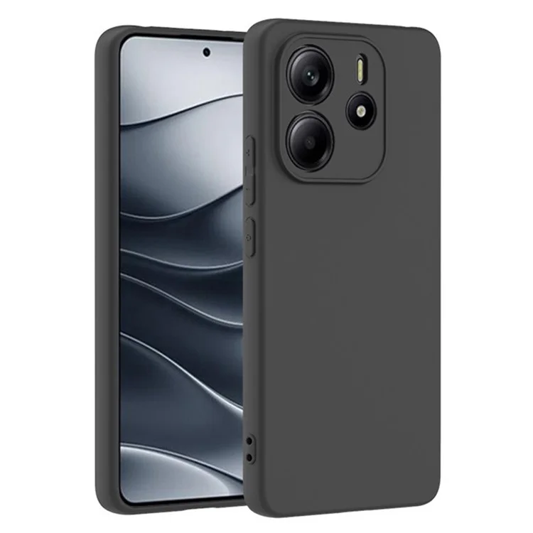 Capa MS Series da WANLONFENG para Xiaomi Redmi Note 14 4G, capa traseira fosca em TPU com vidro temperado.